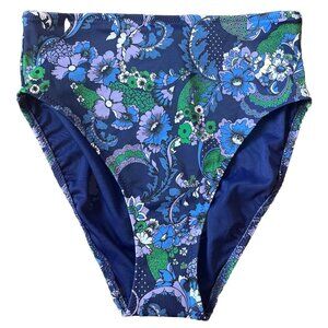 Amazon Essentials Women’s Swimsuit Bikini Bottom Size XS Navy Floral